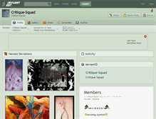 Tablet Screenshot of critique-squad.deviantart.com