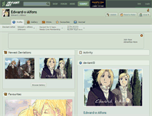 Tablet Screenshot of edward-x-alfons.deviantart.com
