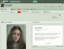 Tablet Screenshot of crowcandy.deviantart.com
