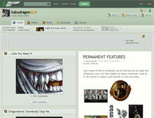 Tablet Screenshot of kabudragon.deviantart.com