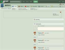 Tablet Screenshot of lightbird.deviantart.com