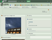 Tablet Screenshot of lukrezia.deviantart.com