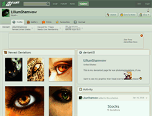 Tablet Screenshot of liliumshamwow.deviantart.com
