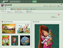 Tablet Screenshot of nekoalis88.deviantart.com