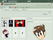 Tablet Screenshot of captaincraptastrophe.deviantart.com