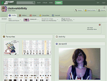 Tablet Screenshot of clockworkinfinity.deviantart.com