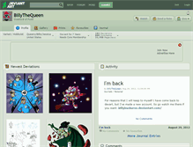 Tablet Screenshot of billythequeen.deviantart.com