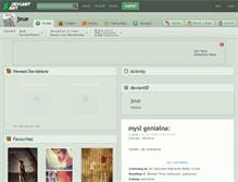 Tablet Screenshot of jeue.deviantart.com