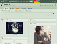 Tablet Screenshot of heyimlia.deviantart.com