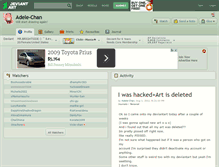 Tablet Screenshot of adele-chan.deviantart.com