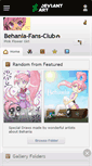 Mobile Screenshot of behania-fans-club.deviantart.com