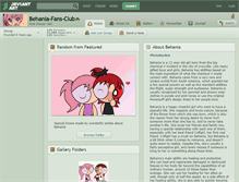 Tablet Screenshot of behania-fans-club.deviantart.com