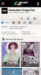 Mobile Screenshot of marauders-snape-fan.deviantart.com