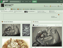 Tablet Screenshot of lightmega777.deviantart.com