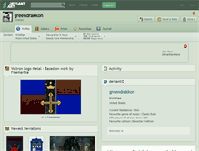Tablet Screenshot of greendrakkon.deviantart.com