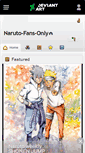 Mobile Screenshot of naruto-fans-only.deviantart.com