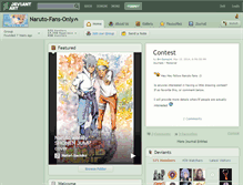 Tablet Screenshot of naruto-fans-only.deviantart.com