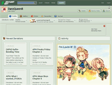 Tablet Screenshot of danzqueenb.deviantart.com