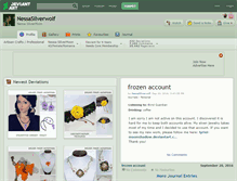 Tablet Screenshot of nessasilverwolf.deviantart.com