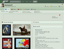 Tablet Screenshot of mexicano27.deviantart.com