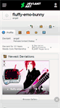 Mobile Screenshot of fluffy-emo-bunny.deviantart.com
