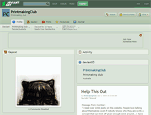 Tablet Screenshot of printmakingclub.deviantart.com