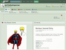 Tablet Screenshot of iamtherealsuperman.deviantart.com