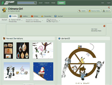 Tablet Screenshot of chimera-girl.deviantart.com