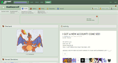 Desktop Screenshot of blueblazewolf.deviantart.com