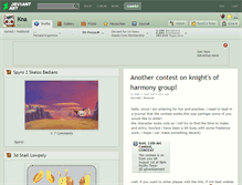 Tablet Screenshot of kna.deviantart.com