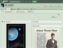 Tablet Screenshot of blue-seraphim.deviantart.com