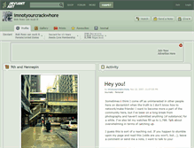 Tablet Screenshot of imnotyourcrackwhore.deviantart.com