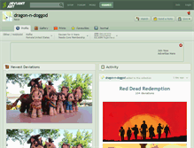 Tablet Screenshot of dragon-n-doggod.deviantart.com