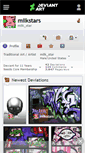 Mobile Screenshot of milkstars.deviantart.com