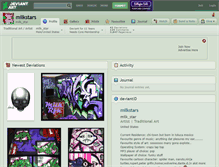 Tablet Screenshot of milkstars.deviantart.com