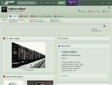 Tablet Screenshot of mightywolfgod.deviantart.com