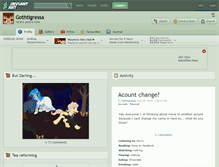 Tablet Screenshot of gothtigressa.deviantart.com