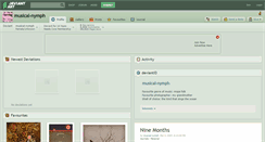 Desktop Screenshot of musical-nymph.deviantart.com