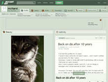 Tablet Screenshot of mcrkarol.deviantart.com