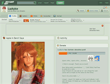 Tablet Screenshot of luckyice.deviantart.com