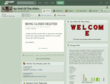 Tablet Screenshot of my-wolf-of-the-wild.deviantart.com