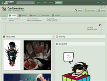 Tablet Screenshot of cardboardram.deviantart.com