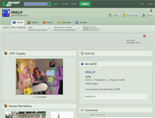 Tablet Screenshot of mistyjr.deviantart.com