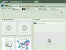 Tablet Screenshot of goina.deviantart.com