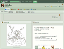 Tablet Screenshot of mobiuszero.deviantart.com