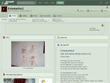 Tablet Screenshot of exileduelists2.deviantart.com