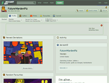Tablet Screenshot of futurewardenplz.deviantart.com