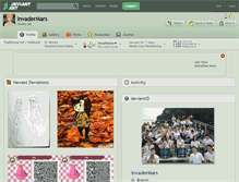 Tablet Screenshot of invadermars.deviantart.com