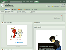 Tablet Screenshot of ante-lucem.deviantart.com
