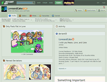 Tablet Screenshot of loveandcake.deviantart.com